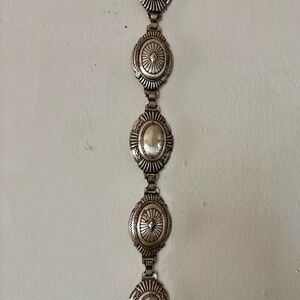 Vintage 90s Southwestern Fossil Concho Belt